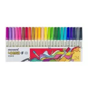 모나미 중간글씨 네임펜 24색 F 타(12개입) (WFKFLN6)