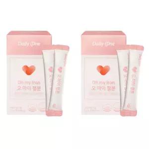 데일리원 오마이 철분 분말 여성 영양제 30포 X2개