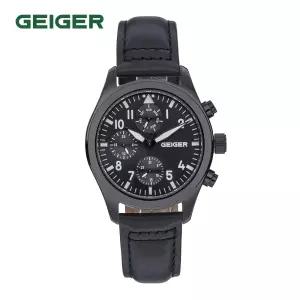 가이거(GEIGER) 남성 멀티펑션 가죽워치 GE8062BBBK