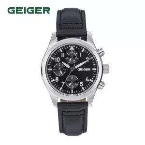 가이거(GEIGER) 남성 멀티펑션 가죽워치 GE8062WBBK