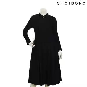 [롯데백화점]최복호 [인기] 브로치 장식 카라 플레어 원피스(F2313071)