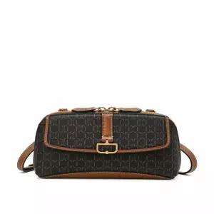 닥스핸드백 DCWA6E589W2 버크백샬롯 DD 패턴 가죽배색 미니 크로스백