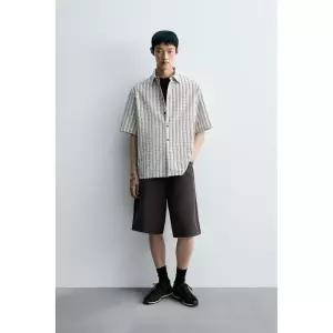 자라 ZARA 시어서커 프린트 셔츠 - 7380558027 899352