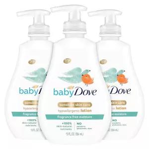 Baby Dove 무향 로션, 민감성 수분, 368.5g(13온스) (3팩)
