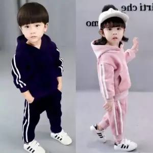 남아여아공용 스웨이드 후드 트레이닝 세트 어린이집 상하복 세트 아동 실내복 유아 키즈 유치원 등원복