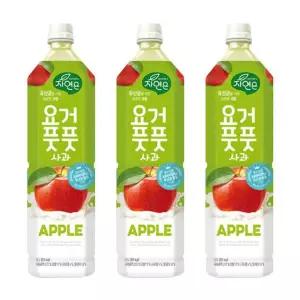 웅진 자연은 요거풋풋 사과 1.5L x 12개 음료 과즙음료 과일음료
