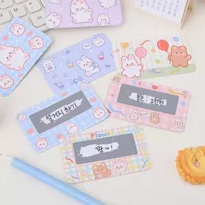 파스텔 스크래치카드 해피 80개 행운 복권 카드 스크래치카드 비밀카드