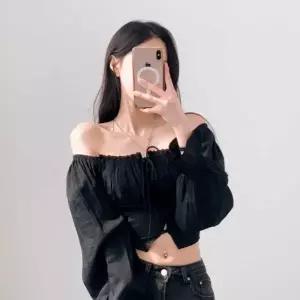 [하프클럽/]블라우스 레이스 셔링 오프솔더 스퀘어넥 스모크 여성