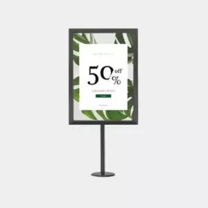 국산 테이블용 아크릴 투입식 A5 자석받침 철제 스탠드 매장 인테리어 호텔 홍보