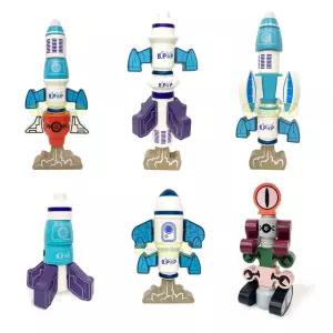 두뇌발달 나만의 자석 봇 조립 우주 로켓 로봇 68p 자석블록 사고훈련 IQ개발