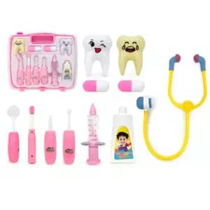 치카치카 역할놀이 핑크 치과도구 가방세트 직업체험 뇌과학 사고력 선물용