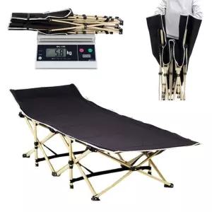 간편 접이식 낮잠 야전 침대 2중 옥스포드 경량 리클라이너 의자 1인용