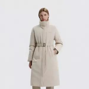 내셔널지오그래픽 N254WDW350 여성 어반 노사시 코트형 구스 롱다운 MOURNING BEIGE 1542937