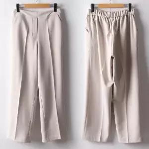 [하프클럽/셀러허브_여성트랜드패션]빅사이즈 512 뒷밴딩기모스판슬랙스 DLT