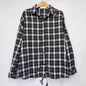 [하프클럽/셀러허브_여성트랜드패션]빅사이즈 512 디어오버카라체크남방 DIR