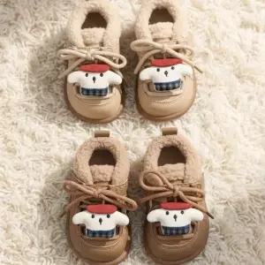 유니 아기 유아 귀여운 털 안감 겨울 운동화 (140-160)