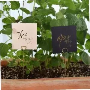 화분 데코 픽 (골드-긴 철제 카드픽)