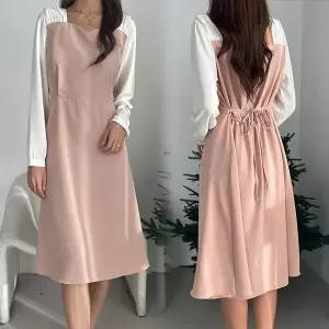 [하프클럽/셀러허브_여성트랜드패션]위쉬몰 YP 카리허니소매배색원피스(Q376