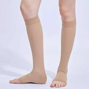 종아리 지지 압박밴드 오픈토 압박스타킹