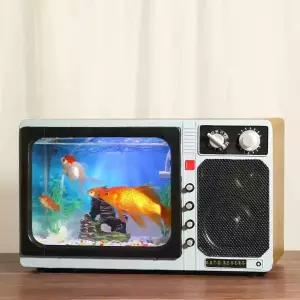 레트로 tv 어항 장 수조 빈티지 인테리어 레드 키우기 소품