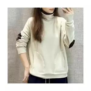 여자맨투맨티 폴라폴리스 겨울 맨투맨 배색 ible4