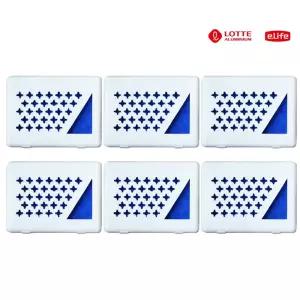 롯데이라프 서랍장용 방충제 6개입 라벤더향/제/방향/의류/신발장/천연/옷장/용/계피/소변기/허브/향