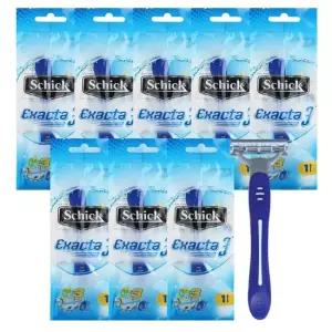 무배 쉬크 이그젝타3 휴대용면도기 1P 9개묶음