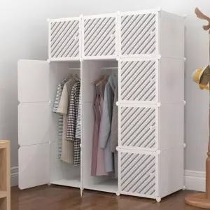 [라일리생활건강] Rly 조립식 큐브 수납옷장 옷정리 행거 공간절약형