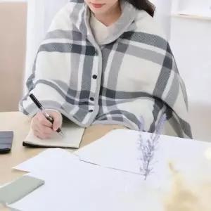 베르 무릎담요 담요 극세사 어깨담요 똑딱이 망토담요 6color