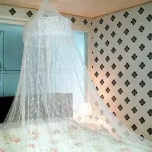 캐노피 레이스모기장 모기장화이트 꽃무늬 WEDD72D