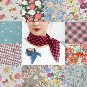 스카프 머플러 미니 집 손수건 어린이 목수건 런칭 단체선물 사각 순면 개별포장 등산용 국내제작 날선물