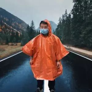 ( )캠핑 보온 은박우비 경량 은박담요 방한 방수 다용도