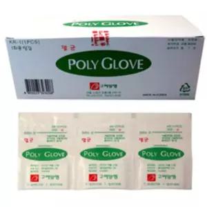 의료용 병원 소독된 일회용 폴리 글러브 1매x100조 폴리글러브 진료실
