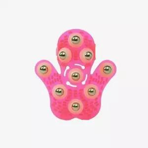 ( )셀프 360도 회전 마사지볼 장갑핑크