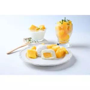 [미크플로]통째로 요거트 망고 모찌 6개입 과일 찹쌀떡 그릭요거트 크림 굳지않는 찹쌀떡