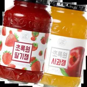 딸기잼 초록원 1kg+사과잼 1kg