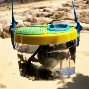 해루질 물고기 갯벌 관찰용 확대경 투명 채집통 햄스터집 달팽이집 관찰통