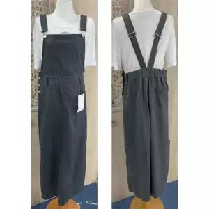 면100 칼라데님 원단 좋고 귀여운 멜빵 원피스 멜빵 스커트