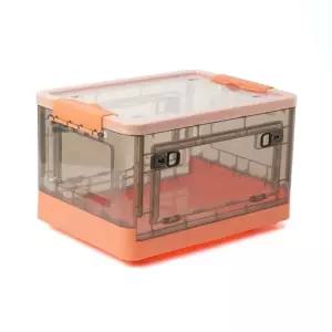 데일리홈 폴딩 리빙박스(27L) (오렌지+블랙)/수납/옷장/공간/수납함/옷수납/트렁크/슬라이딩/장난감