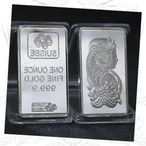 스위스 바 모형 금전운 외화 수집 투자 장식 인테리어 소품 컬렉션 보관함 진열용