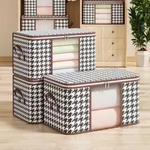 (사이즈 50L)대용량 이불가방 이불정리함 이불보관함 수납 박스 정리함 옷장 가방 보관함 수납 부직포 옷