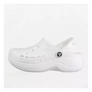 [크록스]바야 플랫폼 클로그 여성 슬리퍼 샌들 화이트 208186-100