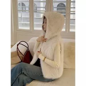 [다바걸]펠퍼후드집업베스트