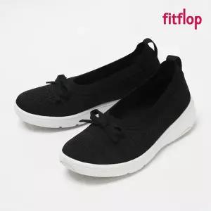 핏플랍 운동화 슈퍼Q 보우 니 벨트 플랫 여성 슬립온 블랙 JH8-001