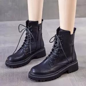 인기상품 여성 4.5cm 플랫 키높이워커 겨울 털워커 앵클부츠 [WFL1L5U_260109]