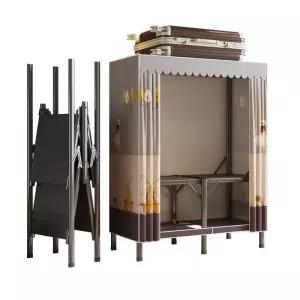 접이식 원룸옷장 간편조립 철제옷장 조립식 싱글장롱 무원룸 틈새옷장