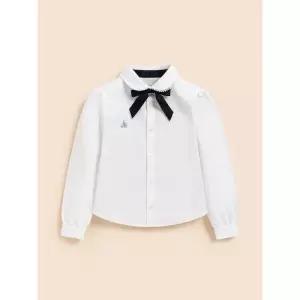 빈폴 키즈 여아 옥스포드 셔츠  리본타이 세트 화이트 BI6164GE11 307422 FELE1220773563-E2B