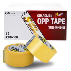 가드맨 투명 황색 OPP테이프 박스테이프 1박스 50개