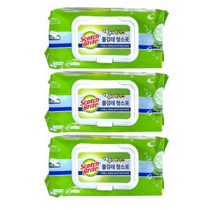 3M 더블액션 물걸레 청소포 대형 20매x3개 청소 밀대 걸레 스카치브라이트
