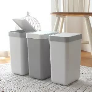 원터치 슬림 사각 휴지통 10L 2개 쓰레기통